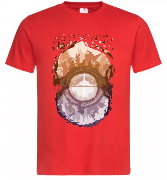 Чоловіча футболка Володар перстнів арт Червоний фото