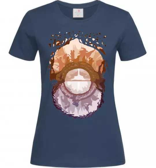 Женская футболка Володар перстнів арт Темно-синий фото