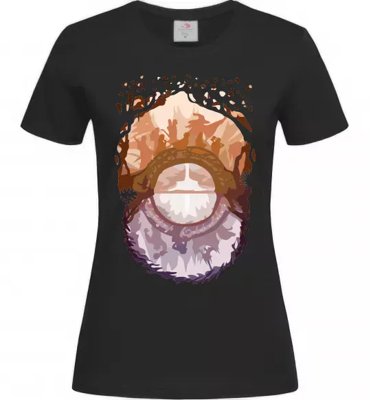 Женская футболка Володар перстнів арт Черный фото