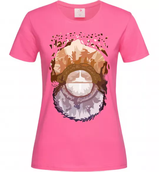 Женская футболка Володар перстнів арт Ярко-розовый фото