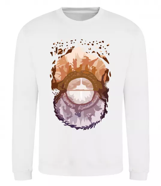 Світшот Володар перстнів арт Білий фото