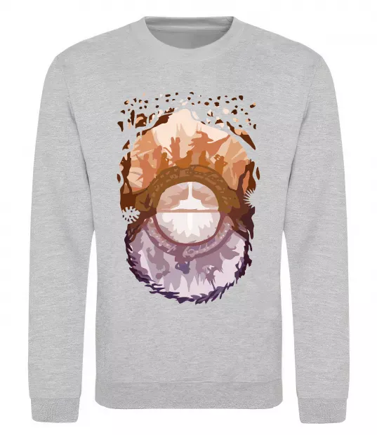 Світшот Володар перстнів арт Сірий меланж фото