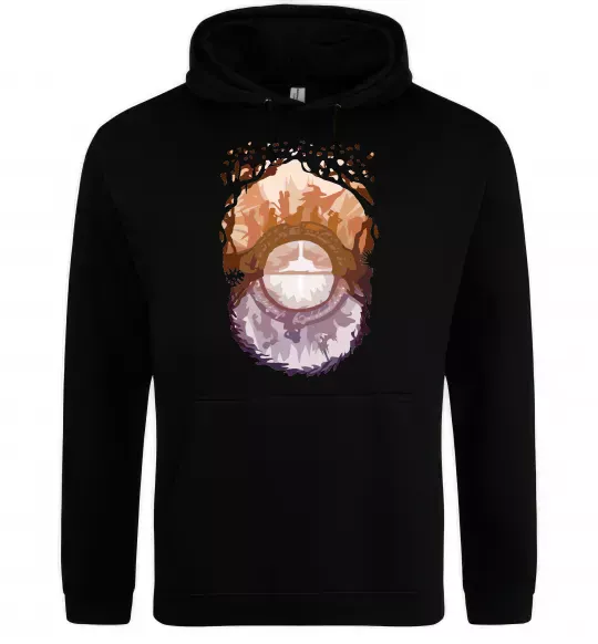 Мужская толстовка (худи) Володар перстнів арт Черный фото