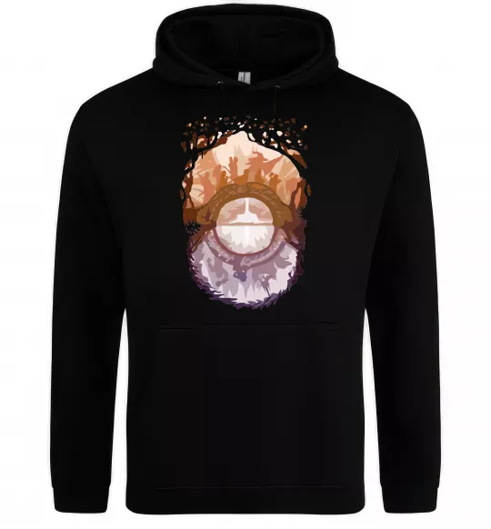 Жіноча толстовка (худі) Володар перстнів арт Чорний фото