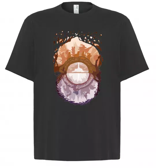 Футболка Оверсайз Володар перстнів арт Черный фото