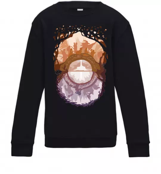 Детский Свитшот Володар перстнів арт Черный фото