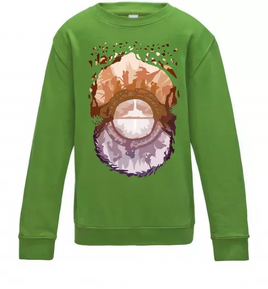 Детский Свитшот Володар перстнів арт Лаймовый фото