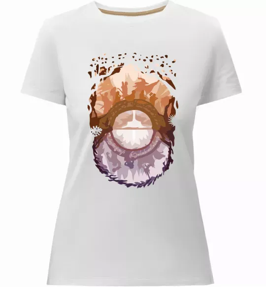 Женская премиум футболка Володар перстнів арт Белый фото