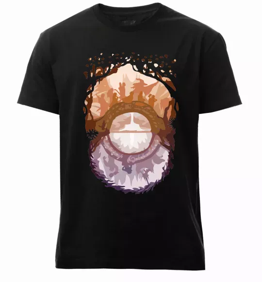 Мужская премиум футболка Володар перстнів арт Черный фото