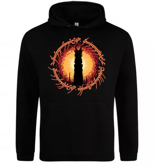 Жіноча толстовка (худі) Володар перстнів Tower Чорний фото