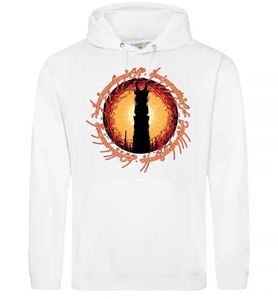 Жіноча толстовка (худі) Володар перстнів Tower Білий фото