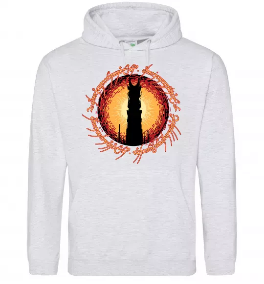 Жіноча толстовка (худі) Володар перстнів Tower Сірий меланж фото