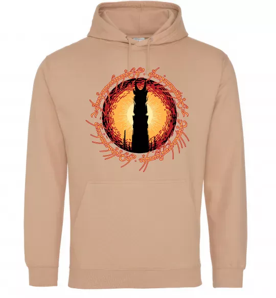 Жіноча толстовка (худі) Володар перстнів Tower Пісочний фото