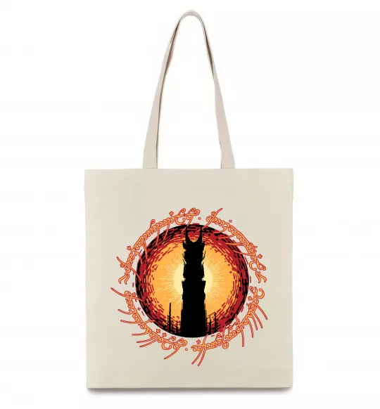 Эко-сумка Володар перстнів Tower Бежевый фото