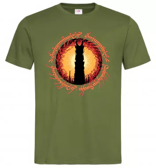 Мужская футболка Володар перстнів Tower Оливковый фото