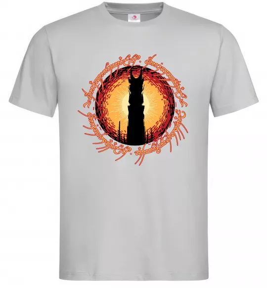 Мужская футболка Володар перстнів Tower Серый фото