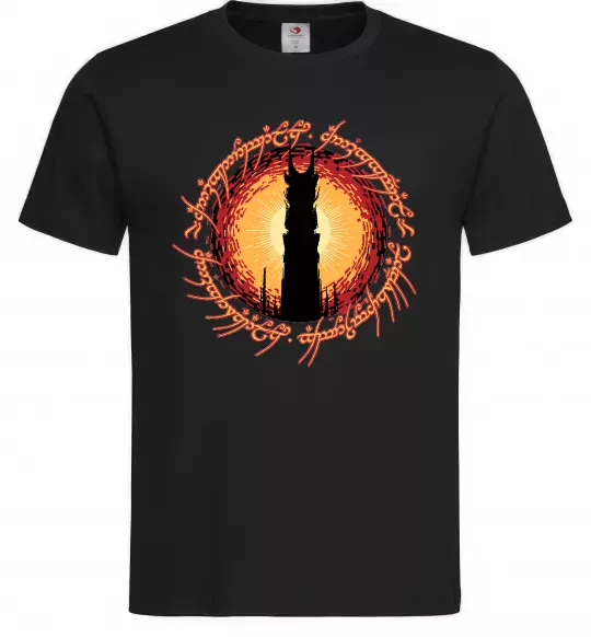 Мужская футболка Володар перстнів Tower Черный фото