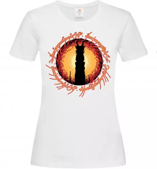 Жіноча футболка Володар перстнів Tower Білий фото