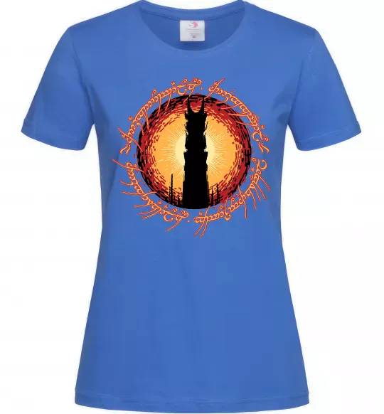 Жіноча футболка Володар перстнів Tower Яскраво-синій фото