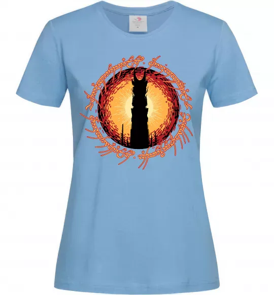 Жіноча футболка Володар перстнів Tower Блакитний фото