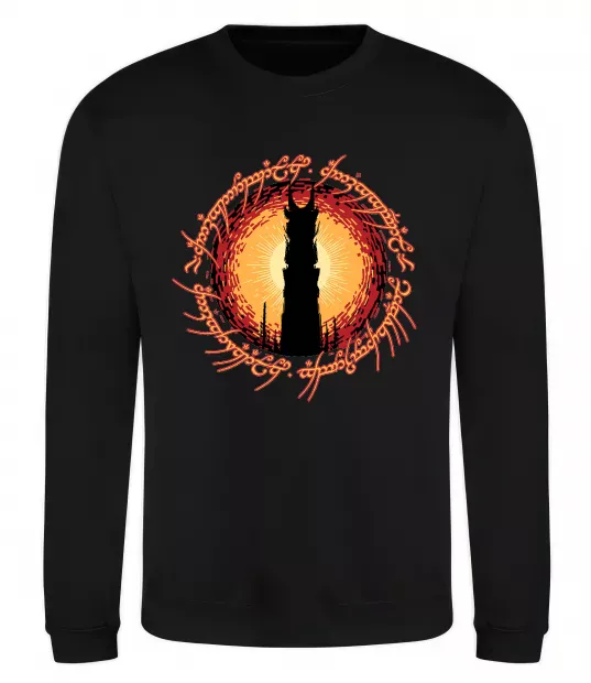 Світшот Володар перстнів Tower Чорний фото