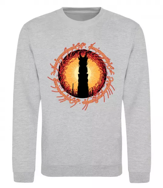 Світшот Володар перстнів Tower Сірий меланж фото