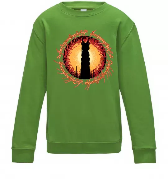 Детский Свитшот Володар перстнів Tower Лаймовый фото