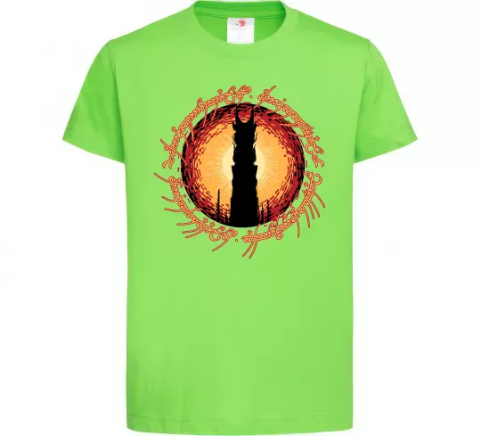 Дитяча футболка Володар перстнів Tower Лаймовий фото