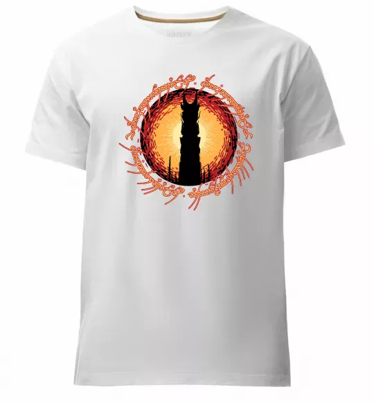 Чоловіча преміум футболка Володар перстнів Tower Білий фото