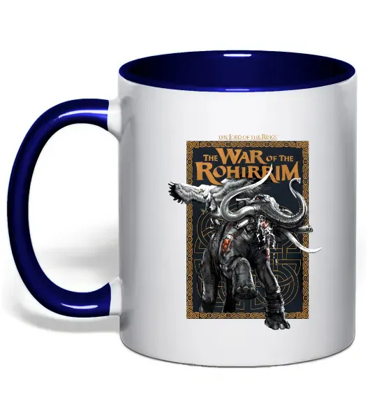 Чашка с цветной ручкой War of the Rohirrim Глубокий темно-синий фото