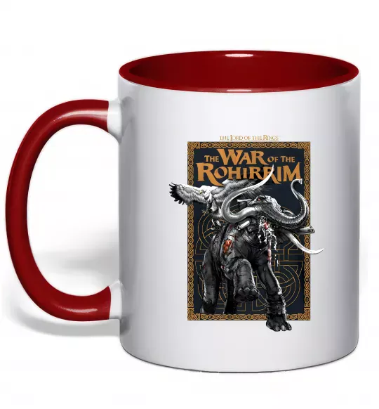 Чашка с цветной ручкой War of the Rohirrim Красный фото