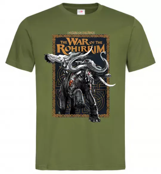 Чоловіча футболка War of the Rohirrim Оливковий фото