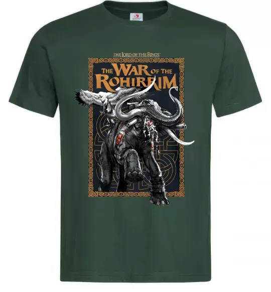 Чоловіча футболка War of the Rohirrim Темно-зелений фото