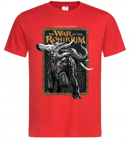 Чоловіча футболка War of the Rohirrim Червоний фото