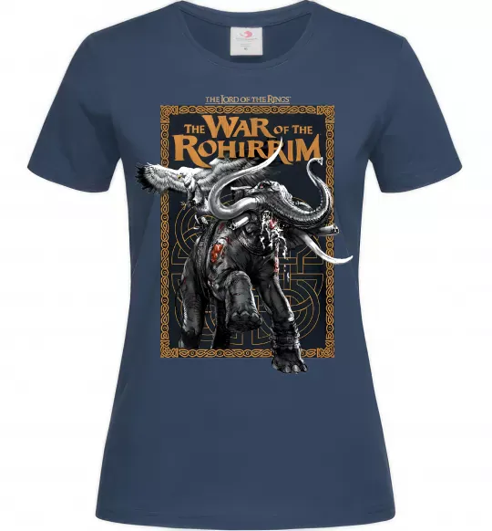 Женская футболка War of the Rohirrim Темно-синий фото