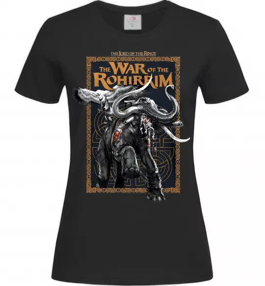 Женская футболка War of the Rohirrim Черный фото