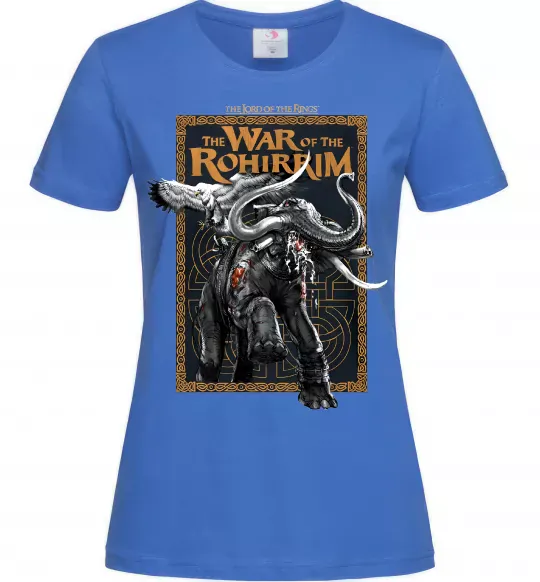 Женская футболка War of the Rohirrim Ярко-синий фото