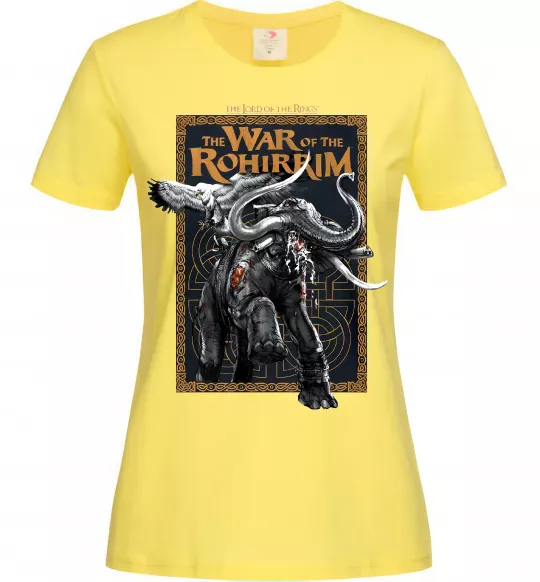 Женская футболка War of the Rohirrim Лимонный фото