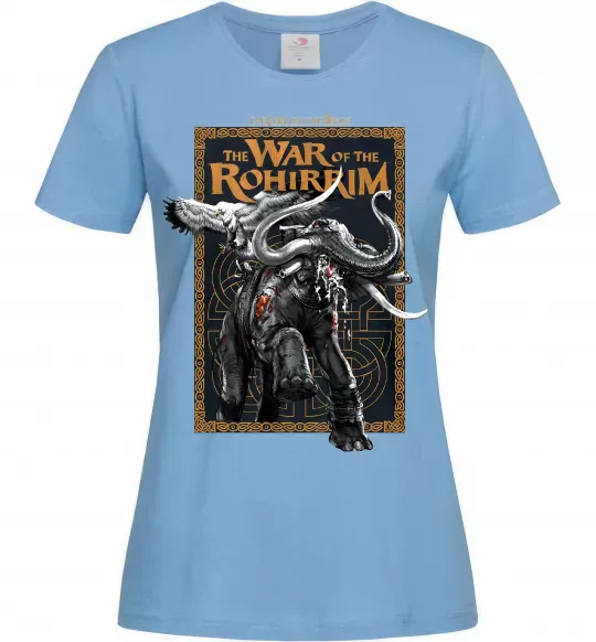Женская футболка War of the Rohirrim Голубой фото