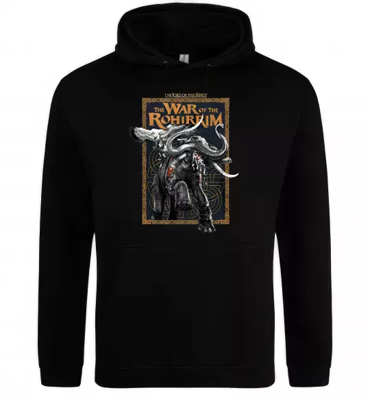 Мужская толстовка (худи) War of the Rohirrim Черный фото