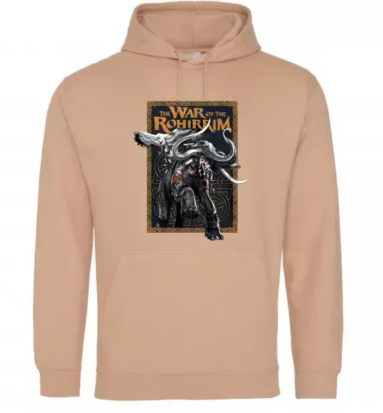Мужская толстовка (худи) War of the Rohirrim Песочный фото