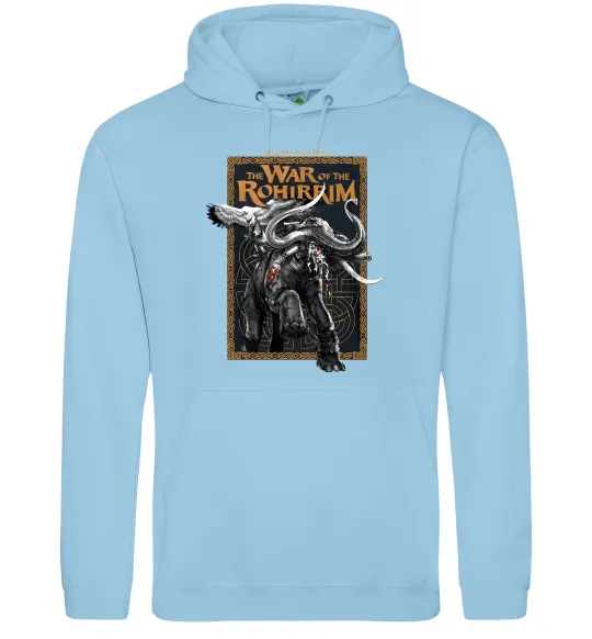 Чоловіча толстовка (худі) War of the Rohirrim Блакитний фото