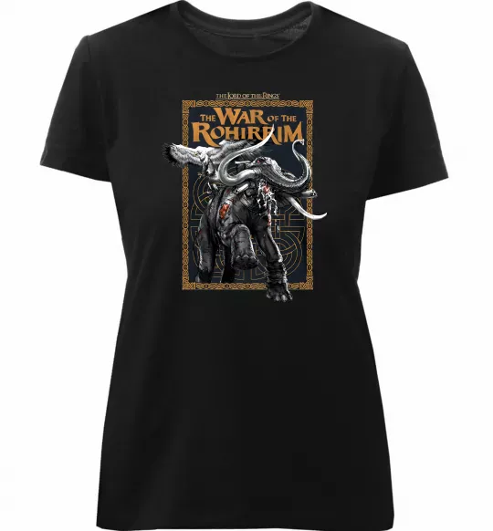 Женская премиум футболка War of the Rohirrim Черный фото