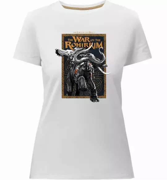 Женская премиум футболка War of the Rohirrim Белый фото