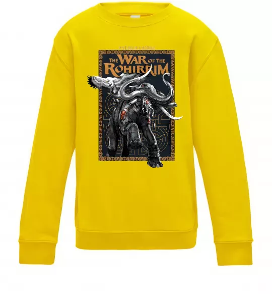 Детский Свитшот War of the Rohirrim Солнечно желтый фото