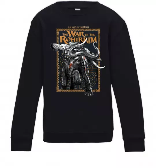 Детский Свитшот War of the Rohirrim Черный фото