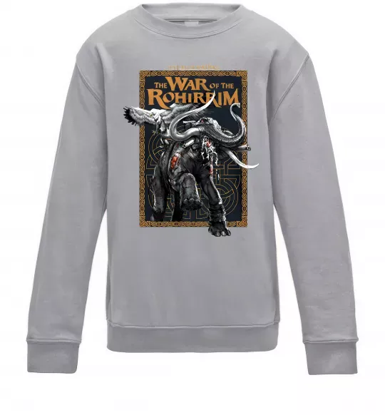 Детский Свитшот War of the Rohirrim Серый меланж фото
