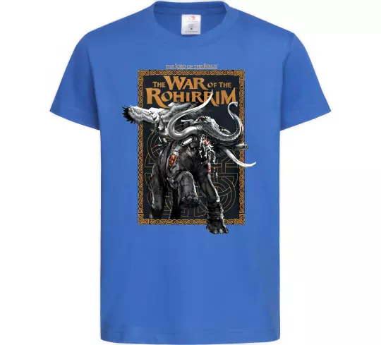 Дитяча футболка War of the Rohirrim Яскраво-синій фото