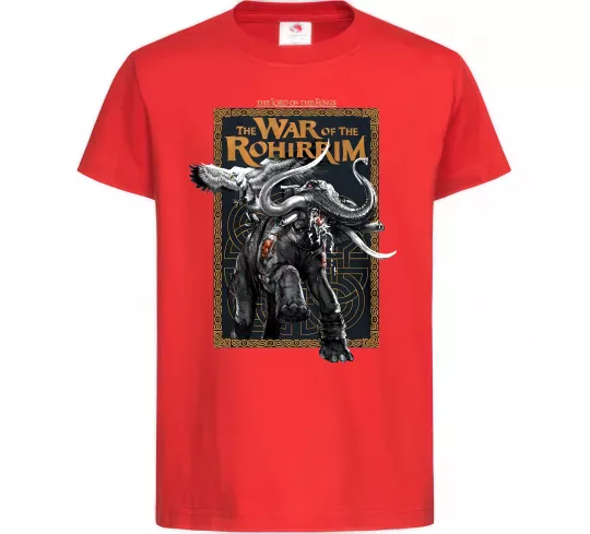 Дитяча футболка War of the Rohirrim Червоний фото