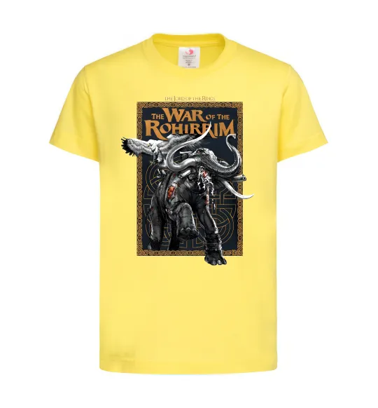 Дитяча футболка War of the Rohirrim Лимонний фото